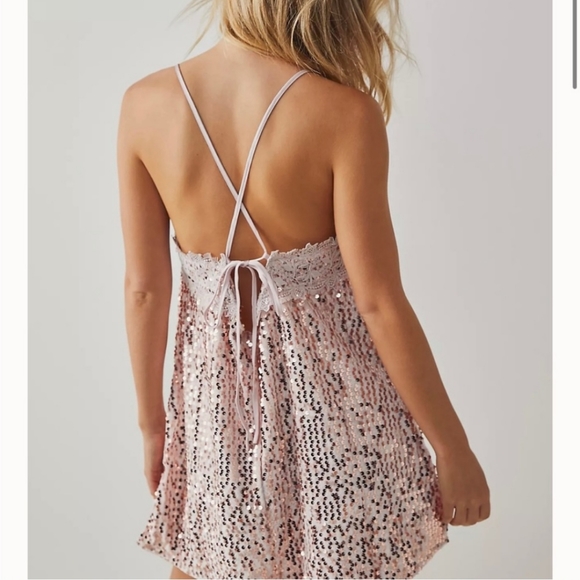 NWT FREE PEOPLE MINI DRESS L - Picture 3 of 6